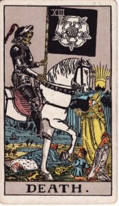 Death Tarot card for the Moon in Cancer.