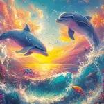 Moon in Pisces, Revati, symbolized by two fish.