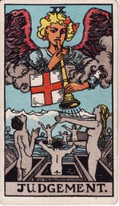Judgement Tarot Card for the Moon Gandanta in Cancer and Leo.