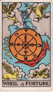 Moon in Dhanishta, the Wheel of Fortune.