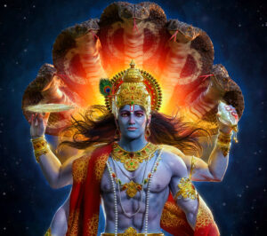 Moon in Shravana, ruled by Vishnu.