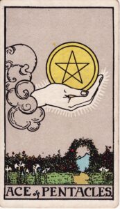 Moon in Virgo, Chitra, the Ace of Pentacles.