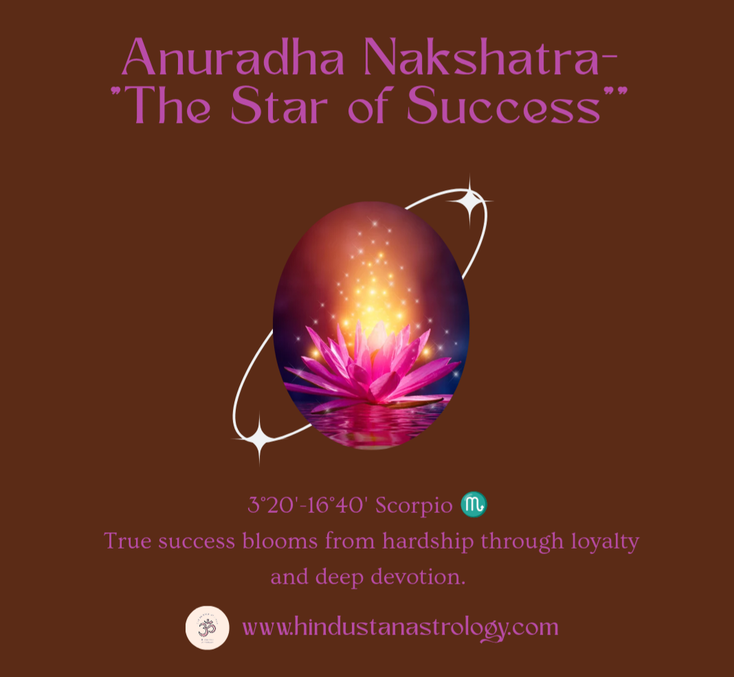 Anuradha nakshatra, The Star of Success.