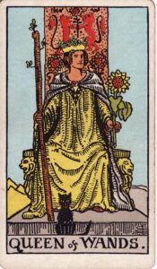 Moon in Aries, Queen of Wands.