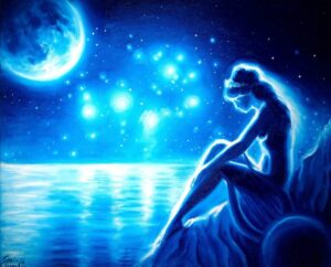 Moon in Aries to Taurus, Krittika, the Pleiades.