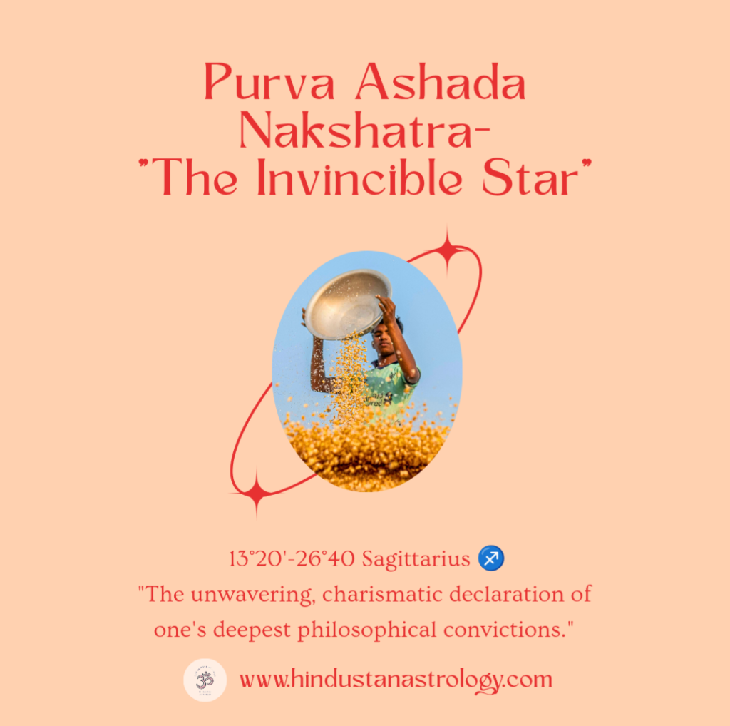 Purva Ashada Nakshatra in Jyotish.